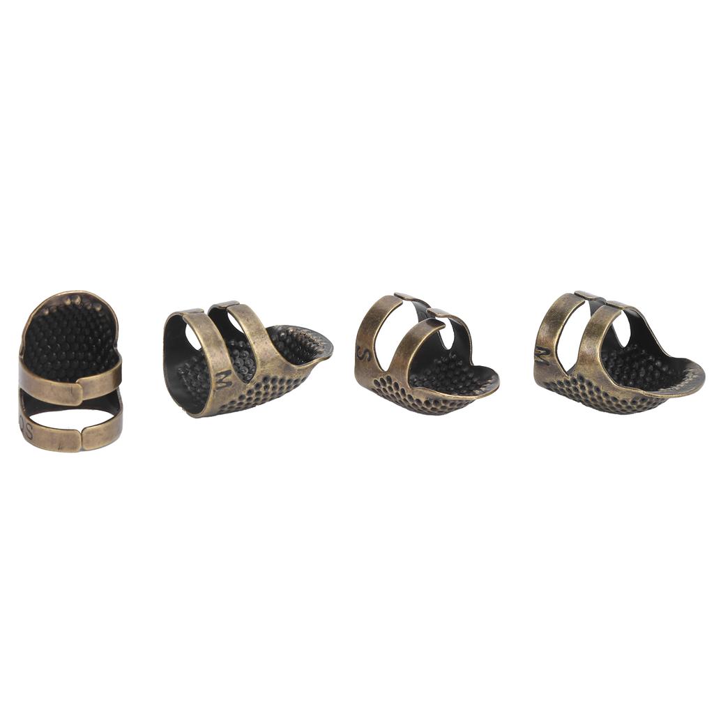 Naparstek do szycia Miedziany wielokrotnego użytku Wytrzymały metalowy ochraniacz palców do szycia Retro Praca ręczna 015