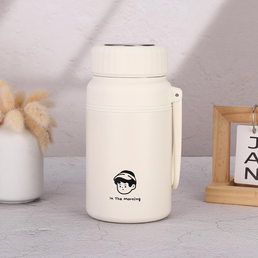 Stainless Steel Thermos Cup Large Capacity with Tea Glass Vacuum Portable Accompanying Cup Outdoor Portable Sports Kettle