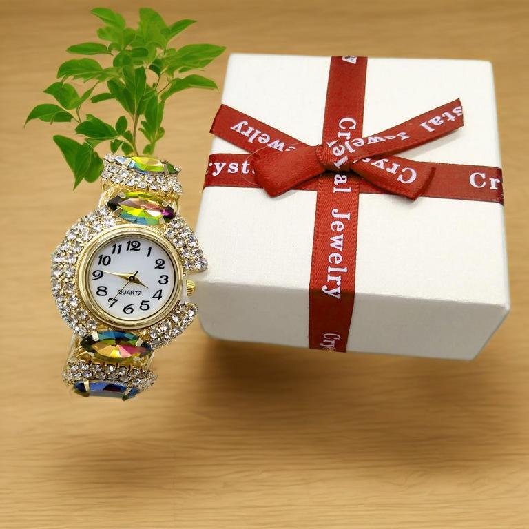 Stylish Women's Quartz Watch & Bracelet Set - Elegant & Popular Accessories