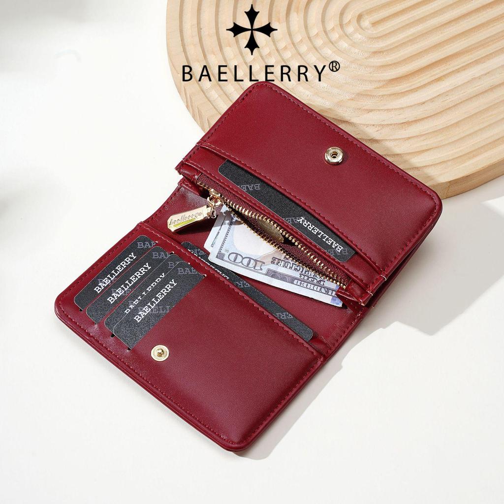 Stylish Women's Short Wallet & Card Holder with Zipper Coin Purse