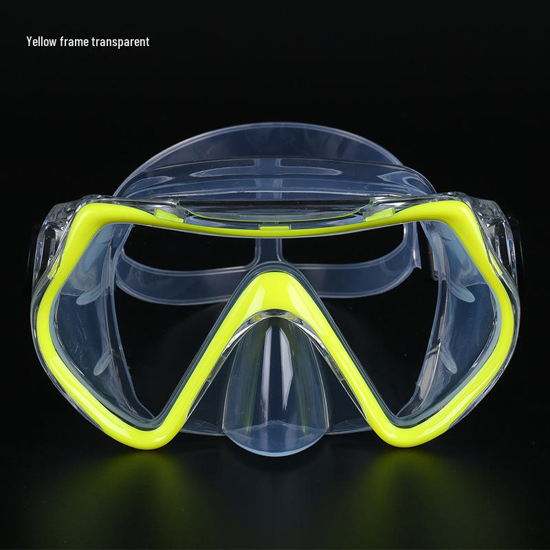 HD Light-transmitting Cross-border Free Diving Goggles with Ultra-wide Field of View and Liquid Silicone Design.
