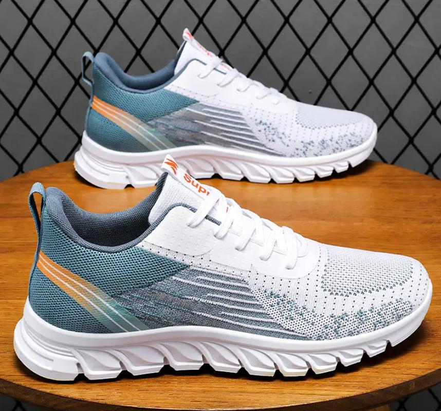 Fashion Men's Summer Mockagins Black Multi Functional Casual Shoes Mesh Breathable Running Shoes Lightweight Sports Shoes Men's Tennis