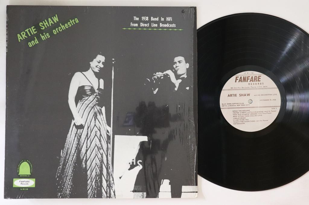 LP Record ARTIE SHAW - Live From The Blue Room Supper Club LP28128 FANFARE RECORDS 1979 US Jazz Used