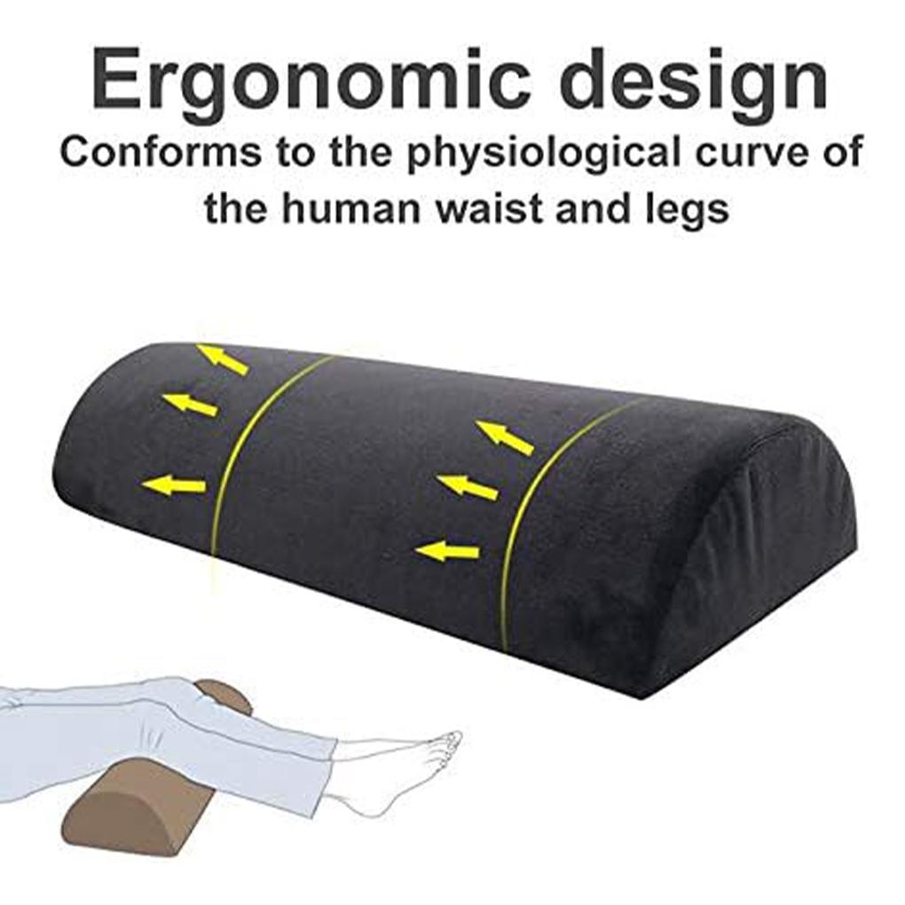 Black Semicircle Natural Pillow For Neck Support Portable And Breathable Wide Application Supportive
