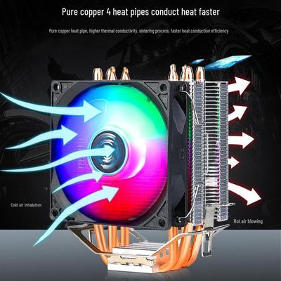 Accumulate Frost 400 ARGB CPU Cooler, Silent Thermal Control for I5 and AMD 1700 Desktops