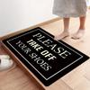 Entrance Door Carpet, Funny Sayings Understated Decorative Door Carpet, Please Take Your Shoes Off Non-slip Rug, Bathroom Floor Mat-hy