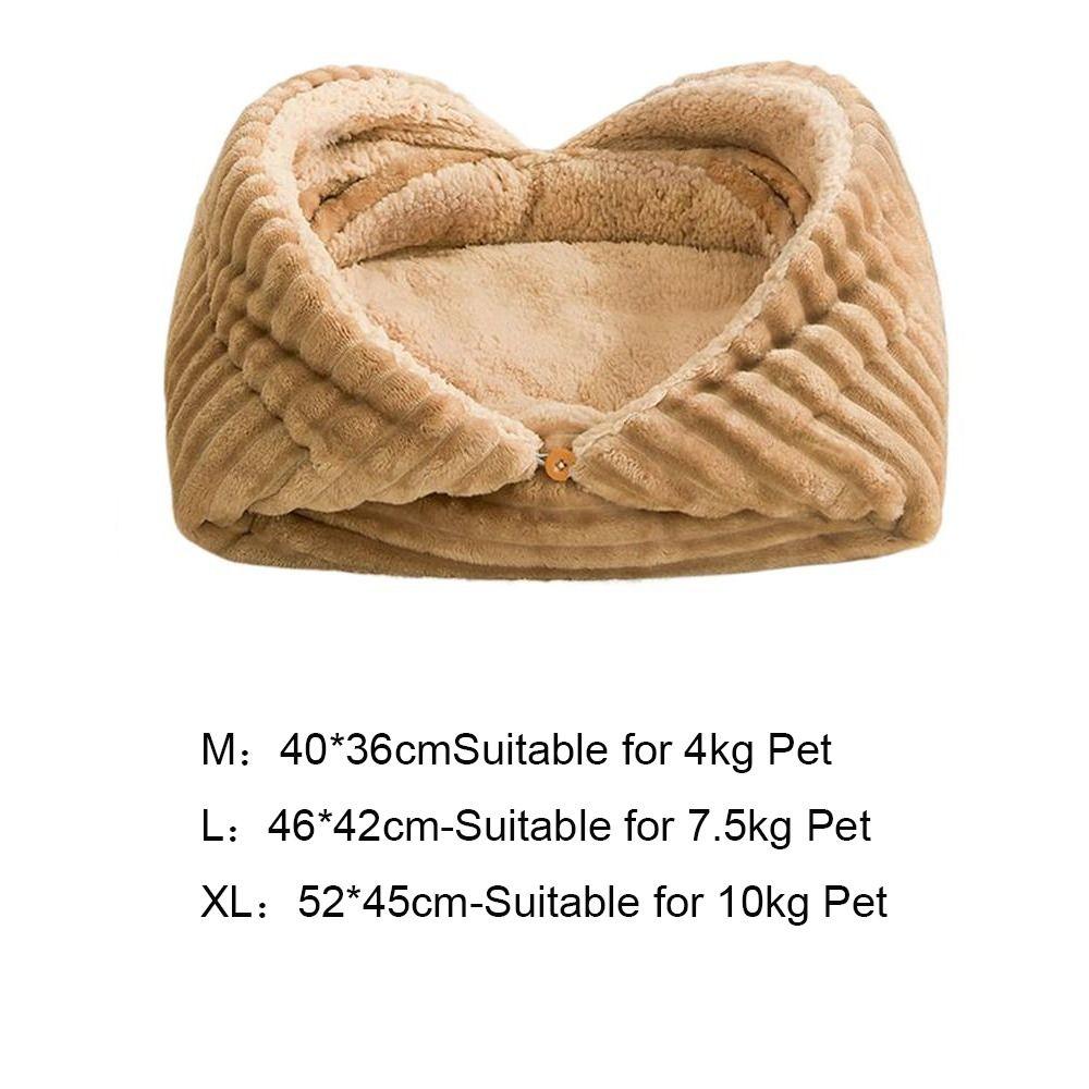 Creative Foldable Cat Sleeping Beds Warm Thickened Cat Cave Multifunctional Soft Pet Beds Winter Season
