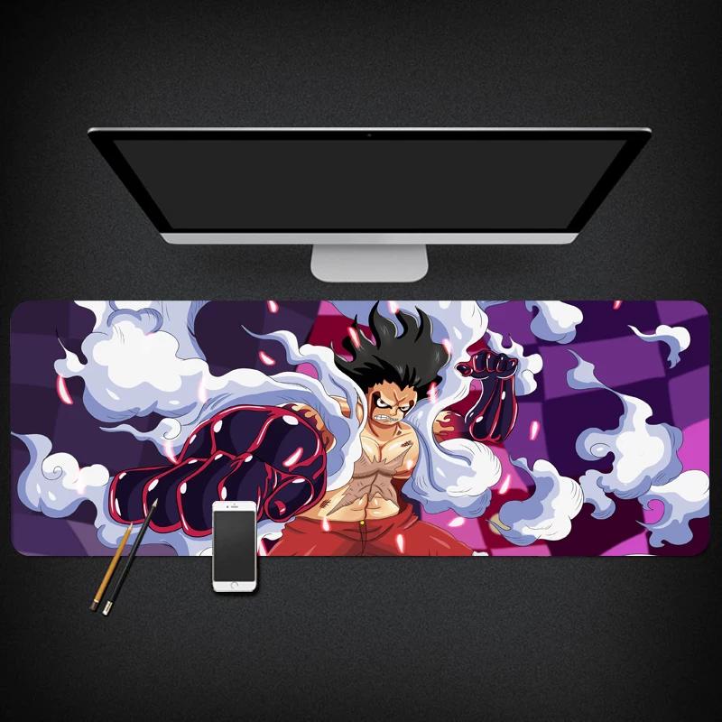 ONE PIECE Animation Peripheral Monkey D. Luffy  Roronoa Zoro Dormitory Second Dimensional Computer Keyboard Table Mat Waterproof Large Cute Mouse Mat