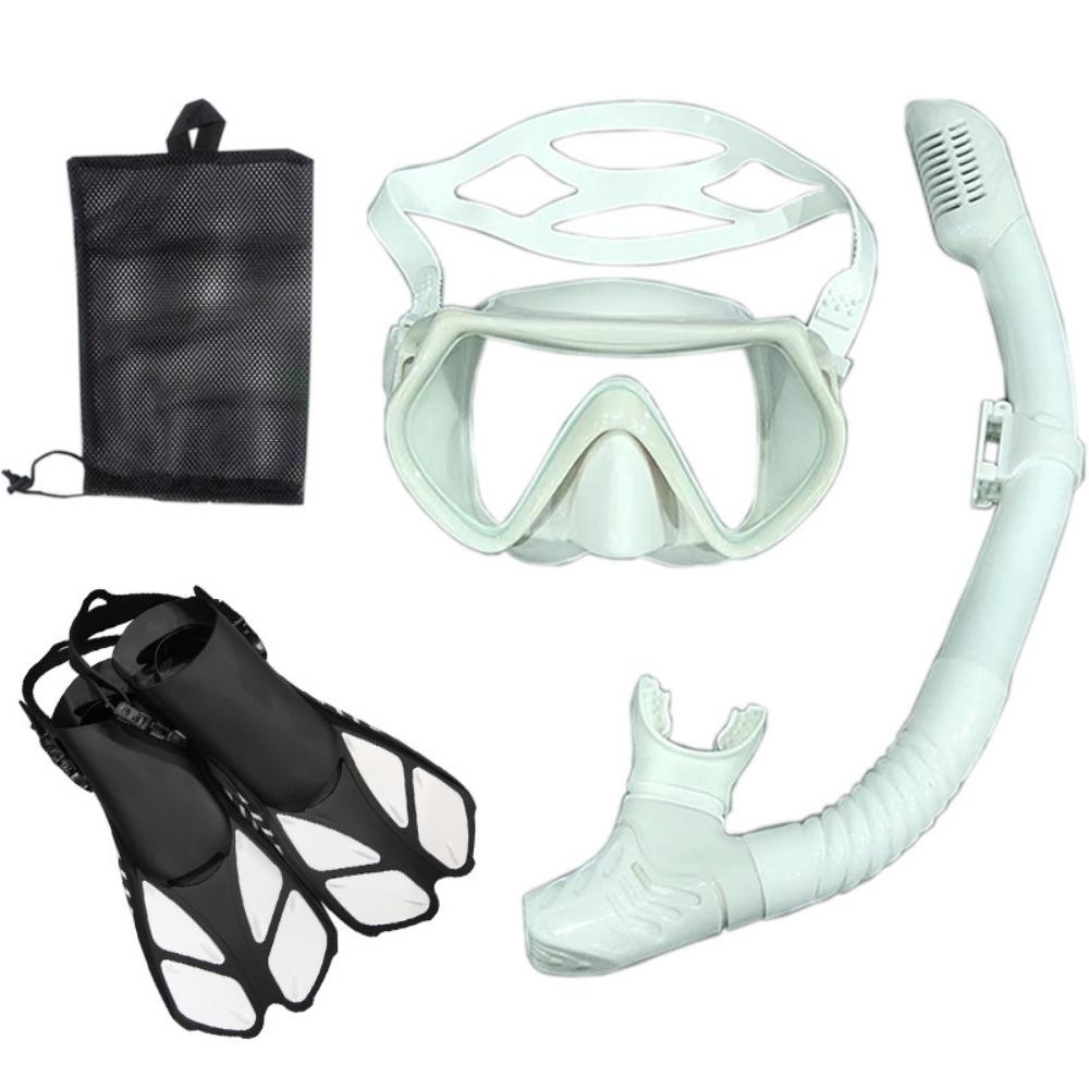 Outdoor sports diving mask snorkel adjustment fins three-piece set