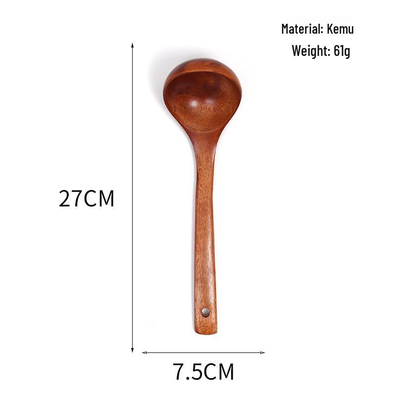 abay Wooden Soup Spoon for Non-Stick Cookware