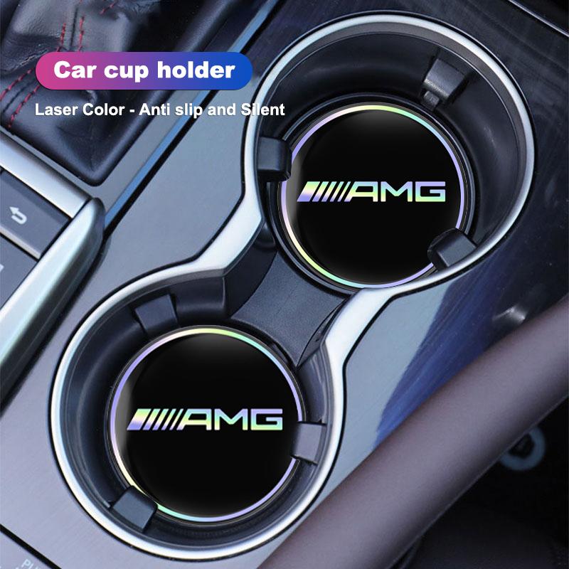 Car Cup Mat Cup Holder Storage Mat Thick Anti Slip Cup Pad For Mercedes Benz AMG GLE GLS CLA CLE GLC CLS GLA W223 W213 W206 W464