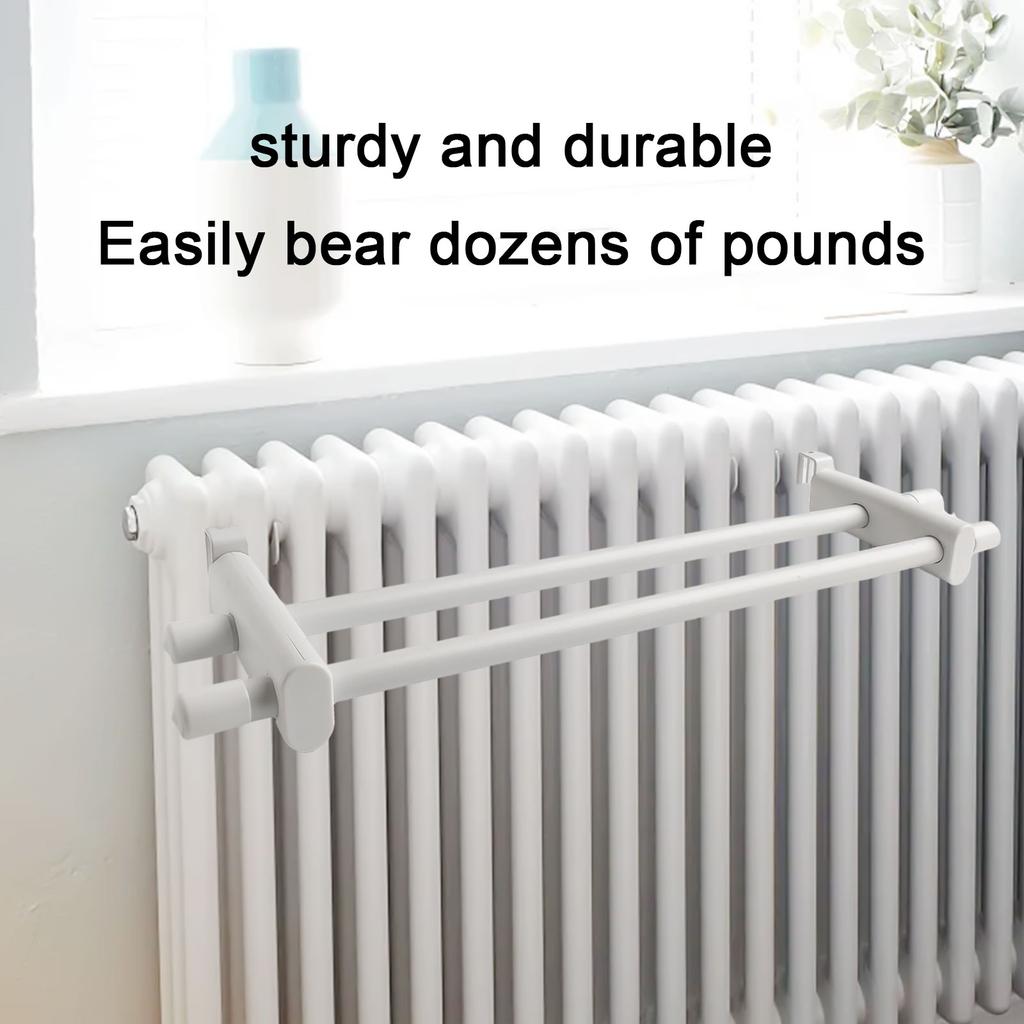 1 Pcs Towel Rail Hanging 50cm Cloth Hanger Storage Holder For 0.3-2m Heating Radiator Bathroom Kitchen Towel Holder