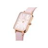 [Official Shop/Authentic Import/2-Year Warranty] Daniel Wellington DW Women's Quadro 20x26 Watch, Coral, Mother-of-Pearl, Pink Nato Strap, Rose Gold,