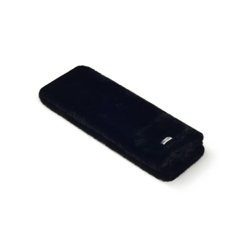 Velsey Fake Fur Solid Muffler [BLACK]