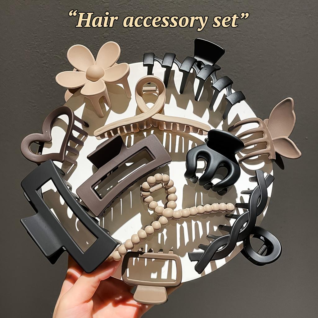 Women's 11-head high-end clip set, shark clip, head pad set.2025