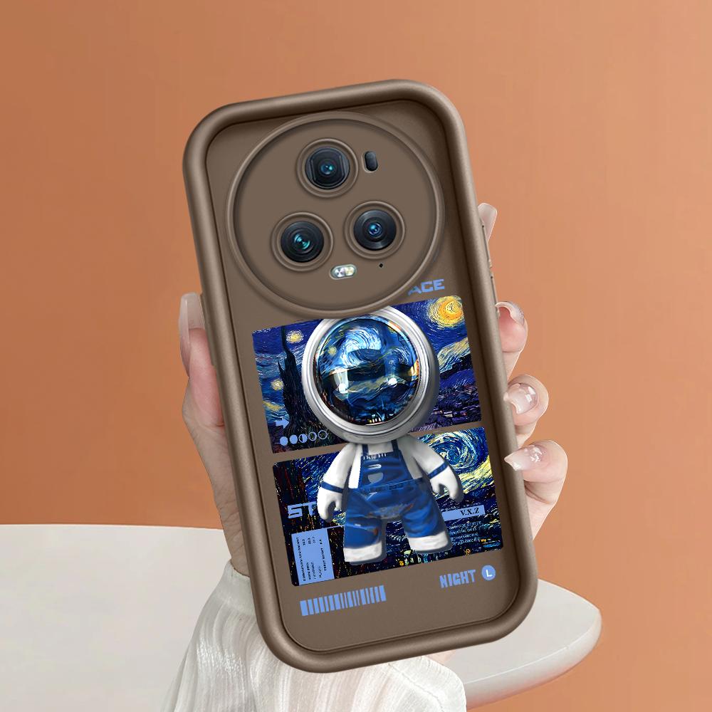 Soft Silicone Square Ladder Printing Pattern Phone Casing Full Cover Camera Shockproof Protection Rubber Case for Huawei Honor