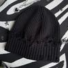 Unisex Streetwear Hats Knit Winter Beanie Hats Hip Hop Street Style Checked Beanie Hats