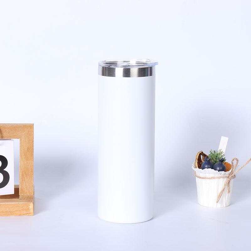 600ML Stainless Steel Vacuum Insulated Tumbler with Lid , Reusable BPA Free Travel Mug 20OZ