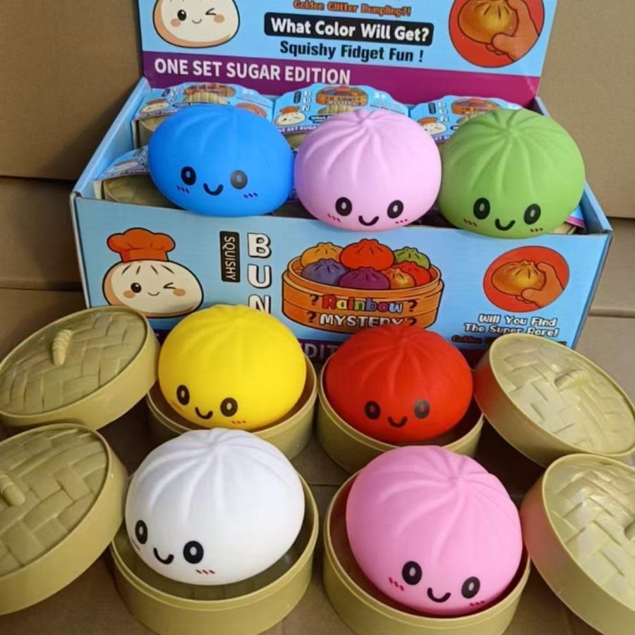 Char Siu Bao Squeeze Toy - Slow Rebound Stress Relief Simulation Baozi