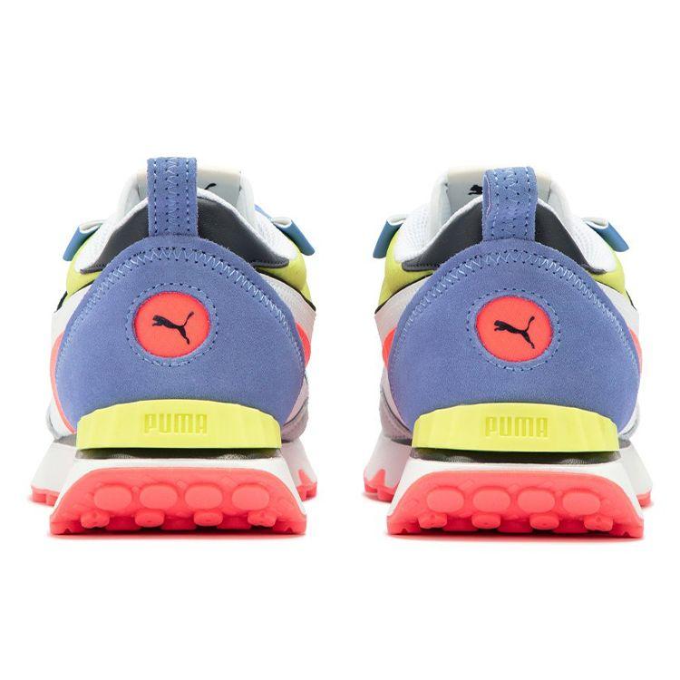 Puma Unisex Future Rider Vintage Sneakers White Blue Pink 387672-07