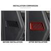For F-150 Red Carbon Fiber Side Air Condition Vent Outlet Trim for Ford F150 21+