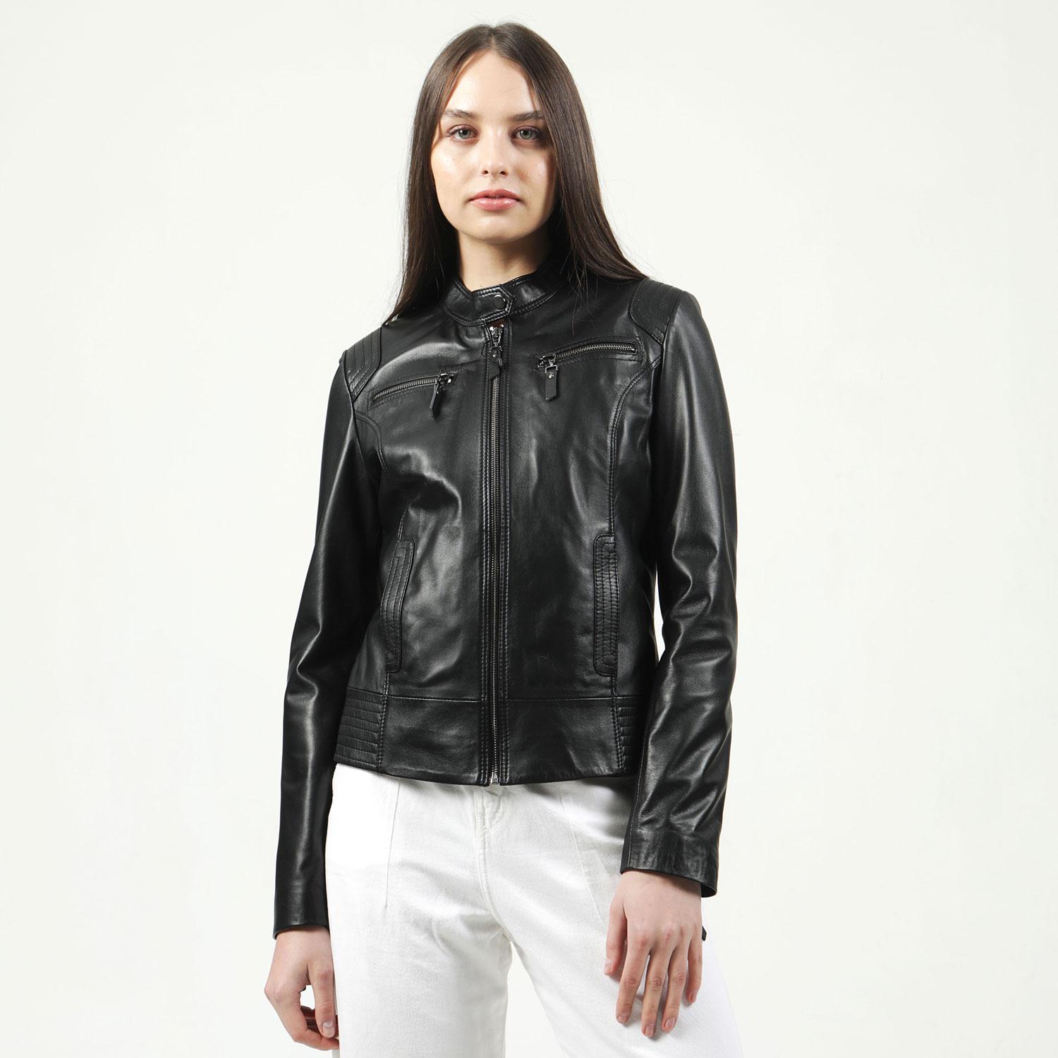 

Натуральная кожа, женские пальто, женские пальто 3XL чёрный