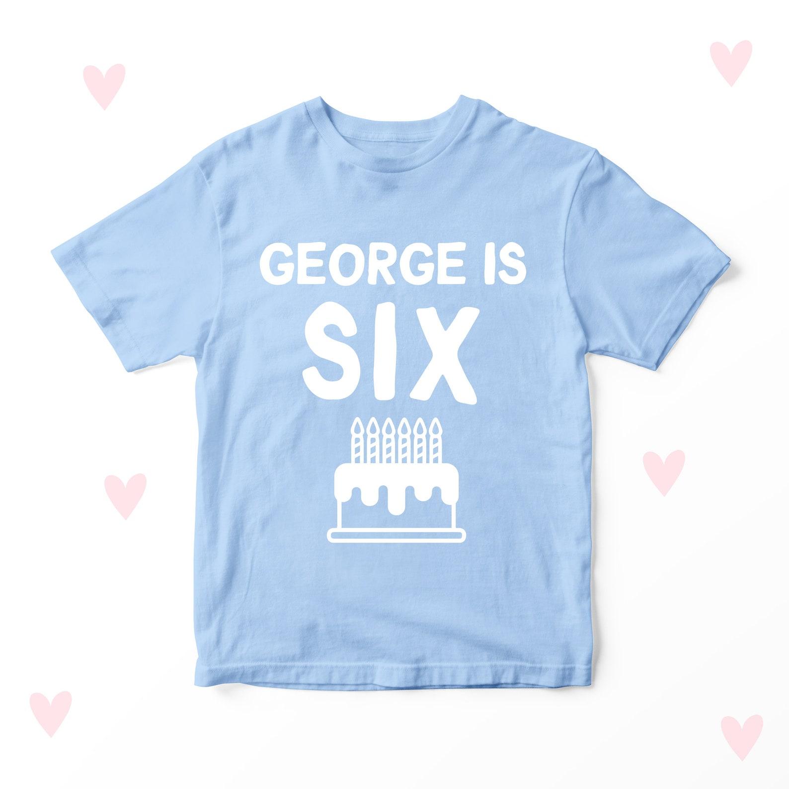 6th Birthday Kids T-Shirt Personalised Boys Girls Party Clothing 100