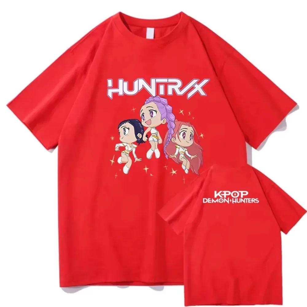 New Hot Kpop Demon Hunters T-shirts Mira Rumi Zoey Huntrix Fashion Women Girls Summer Tee Shirt Unisex Casual Short Sleeve Tops