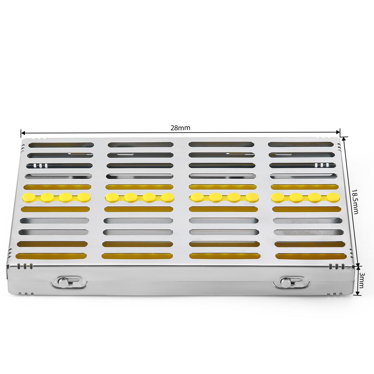 

Стойка для стерилизации зубов Хирургическая автоклавируемая стерилизационная коробка Стоматологическая кассета Файл Боры Дезинфицирующий лоток Лабораторные инструменты 20 Grid серебряный