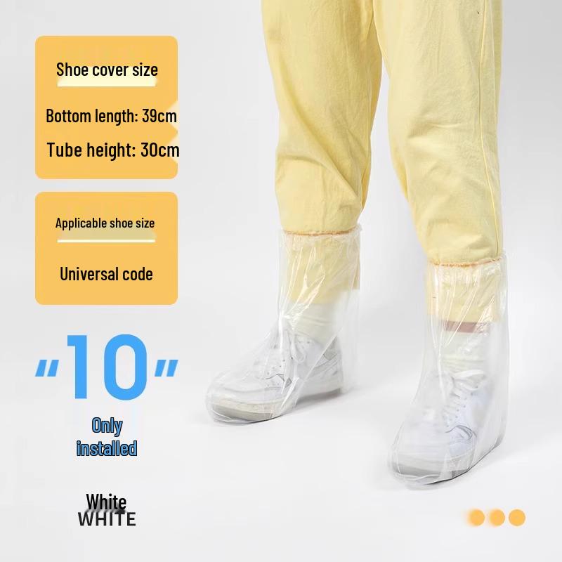 Waterproof Disposable Rain Shoe Covers - Transparent & Durable for Adults and Children