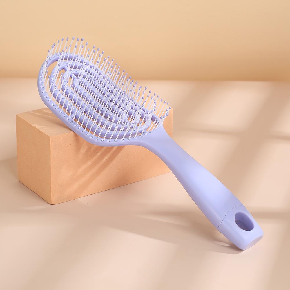 Large Curved Hairbrush with Airbag, Scalp Massage, Men's Fluffy Comb, Curling and Styling Vent Brush.