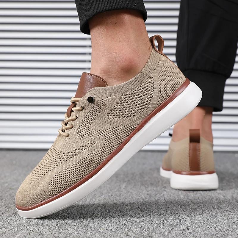 

Fashion Men s Lightweight Knitted Shoes Comfortable All Day Long Have Excellent Fit Walking Shoes Suitable for Daily Wear Hiking Shoes 46 хаки