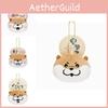 Adorable Cartoon Plush Otter Head Keychain Cute Soft Accessory For Girls Bags