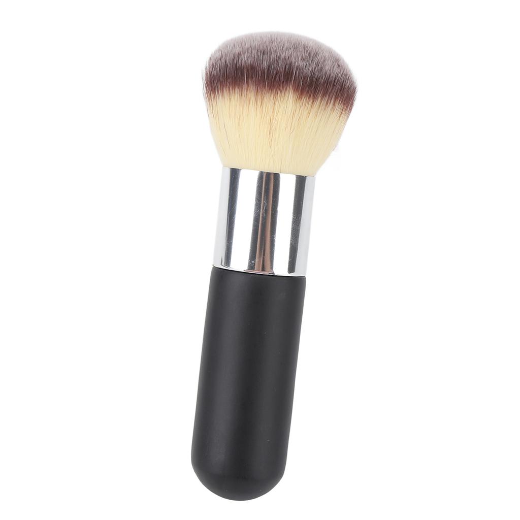 Pędzel do makijażu z pudrem sypkim Miękkie puszyste włosie Wygodny uchwyt Pędzel kosmetyczny do makijażu Czarny
