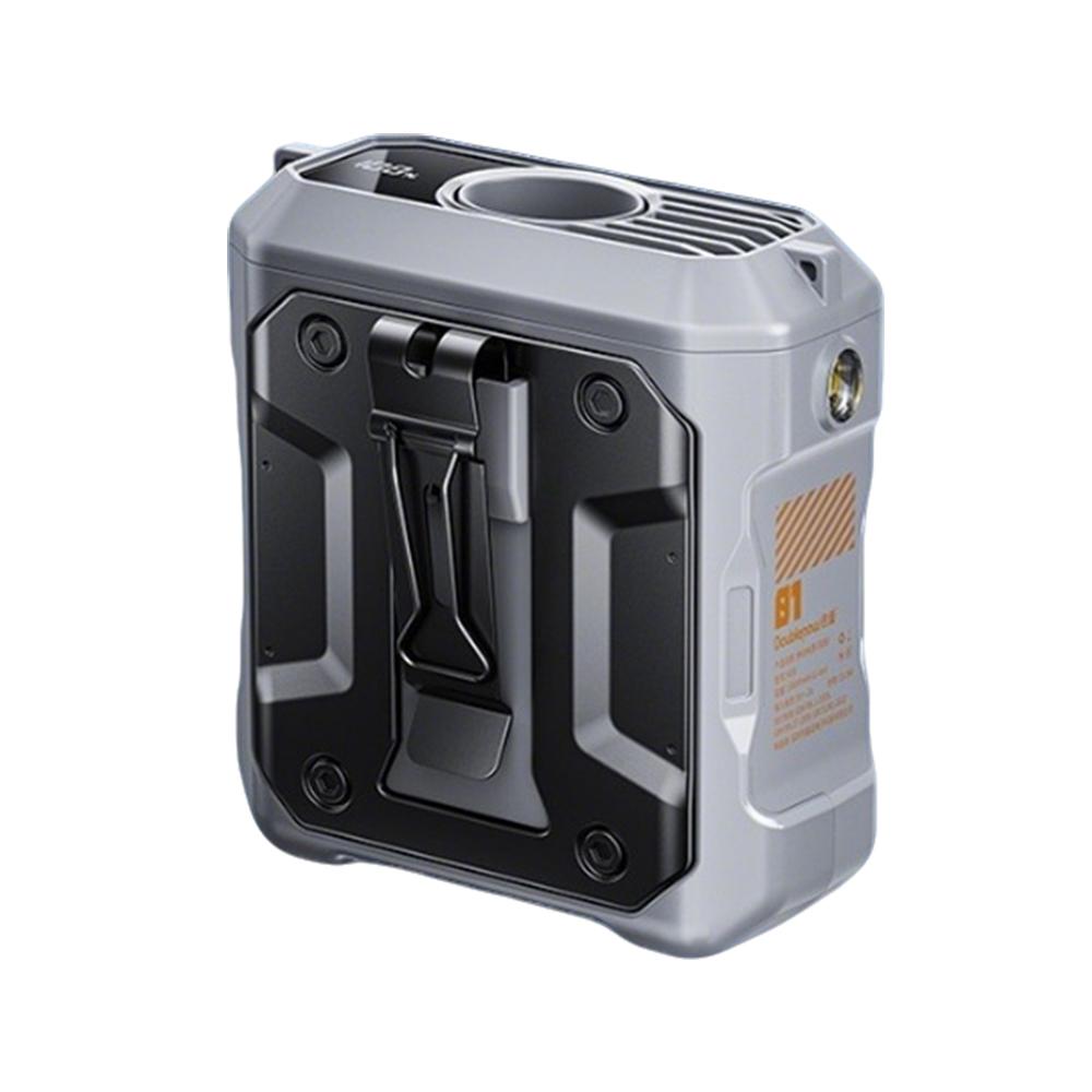 

Portable Waist Mounted Fan with LED Screen Visible Battery Level Multiple Gears Long-lasting Battery Life Outdoor Sports Fan серый