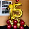40inch Giant Golden Digital Balloon  0-9, Anniversary Party Decoration, Birthday Balloon