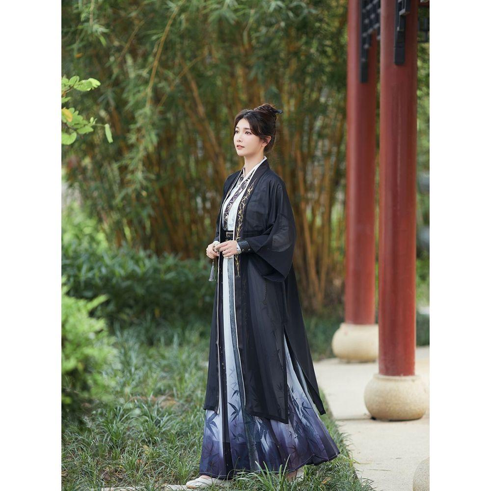 Chinese Song Dynasty Style Hanfu Embroidered Suit Chinese Ink Style Hanfu