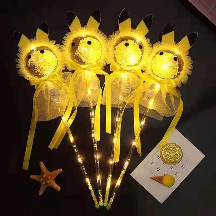 Starry Sky Magic Wand: Children's Luminous Bobo Fairy Wand Toy