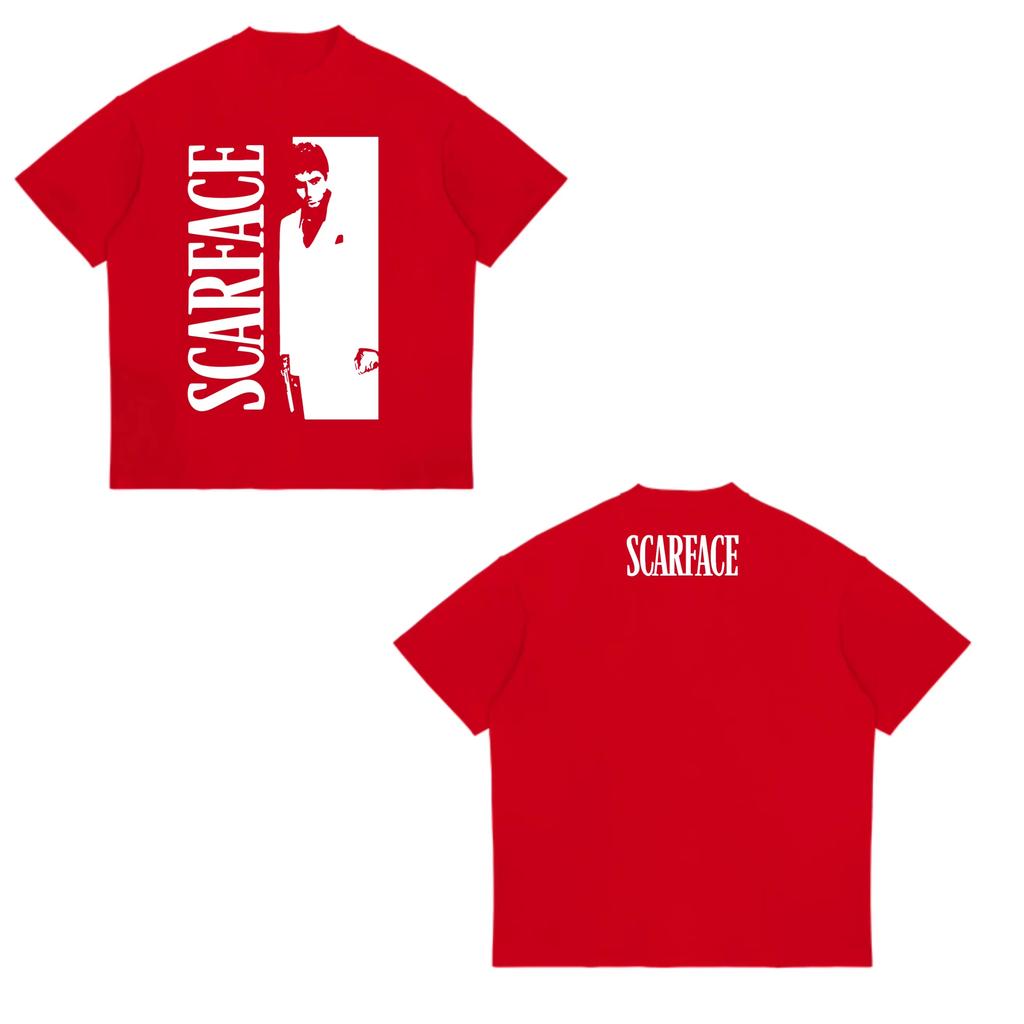 2026 Scarface Al Pacino Classic Movie Short Sleeve Gangster Movie T-shirt Tony Unisex Hip Hop Streetwear Oversized Tshirt Short Sleeve Casual Clothing