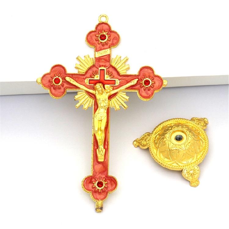 Christian Catholic Cross Ornament Pendant Home Church Pray Ornaments Souvenir