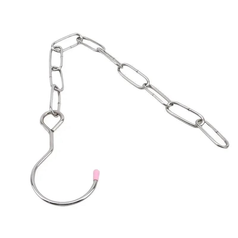 1 Pc Stainless Steel Clothes Chain Wardrobe Storage Chain Hanger Storage Creative Wardrobe Multi-function Clothes Hook