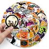100 Halloween Graffiti Stickers: Personalized Cartoon Festival Decorations for Water Bottles & Phone Cases.