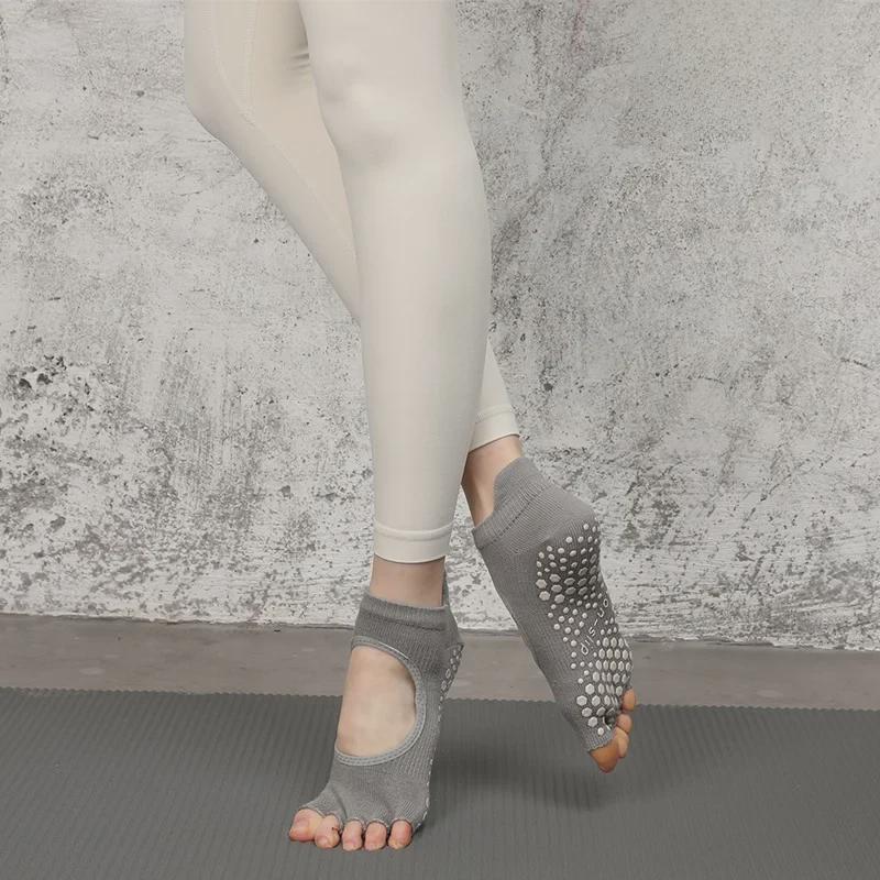 Women's Open-Toe Aerial Yoga & Pilates Five-Finger Socks