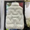 Women's Lightweight White Duck Down Vest - European Style Winter 2023 Gilet Jacket