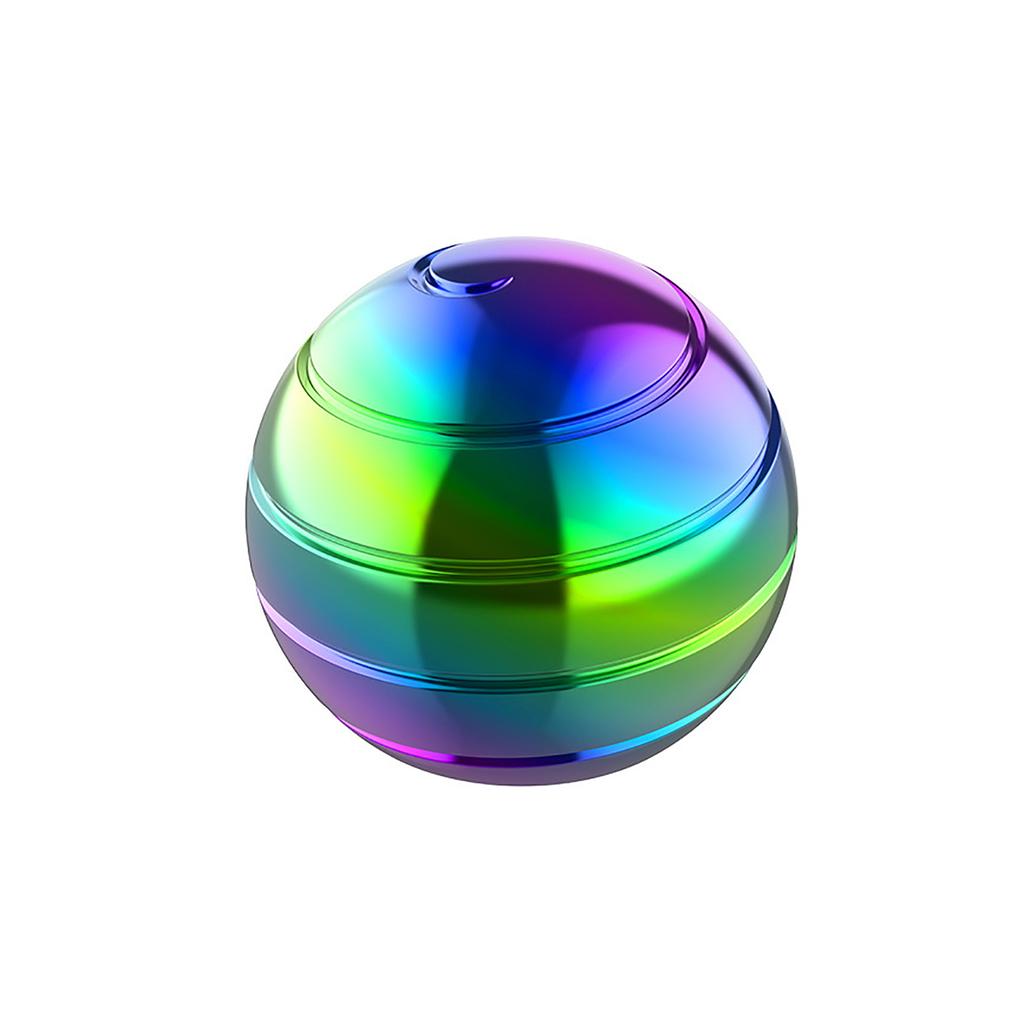 Colorful Rotating Tabletop Ball, Fingertip Top Toy, Round Ball, Leisure Stress Relief Toy, Office Gold, Dazzling Colors