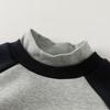DAVE & BELLA Boys' Antibacterial Mock Neck Pullover Sweatshirt