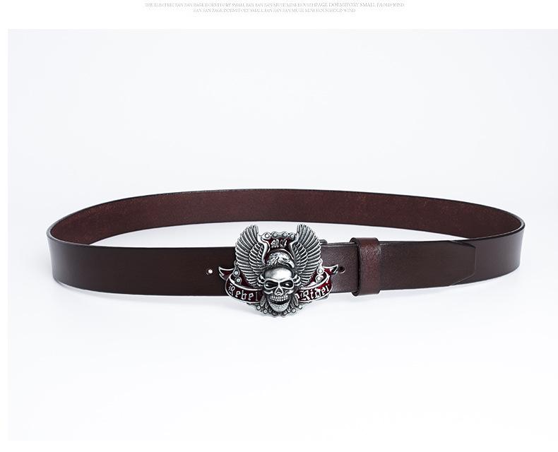 Buffalo Leather Retro Men's Casual Jeans Belt