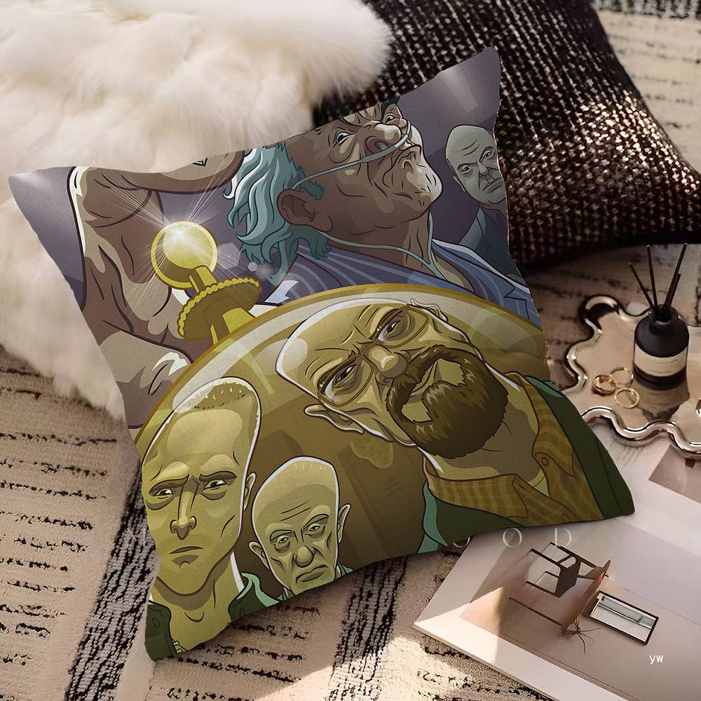 Movies B-Breaking B-Bad Personalized Pillow Dust Cover Bedroom Kids Party Decoration Pillowcase Birthday Children Gift