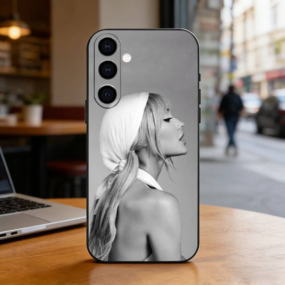 Ariana Grande Phone Case For Samsung Galaxy A73,A72,A71,A70,A53,A52,A51,Soft Silicone Black Cover