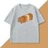 Cat Bread Loaf Funny Graphic T Shirts Printed Cotton Short Sleeve Tshirt Fashion Summer Round Collar Top Tees Women Clothing